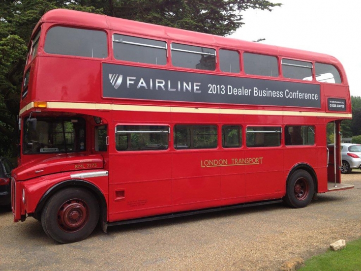 Impress your clients with a London bus