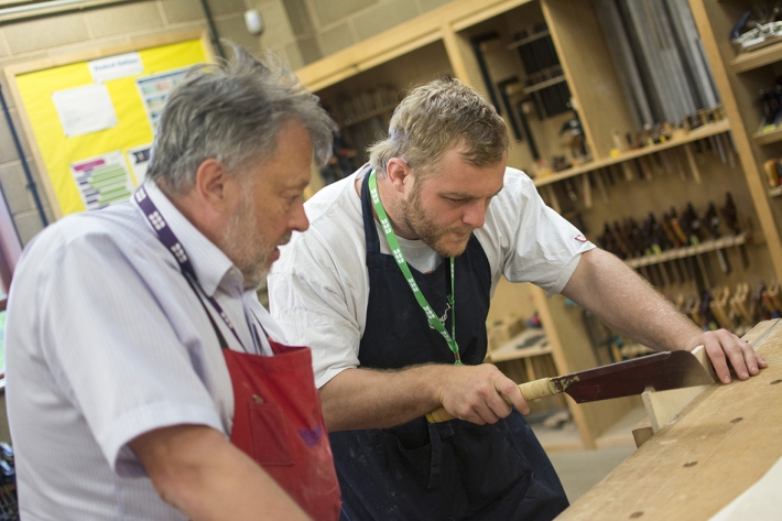 Players go back to college for woodwork course
