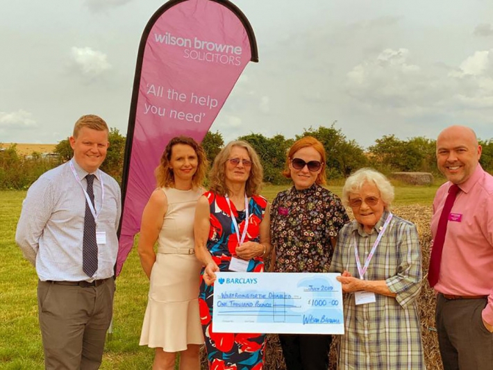 Trust gallops away with donation from solicitors