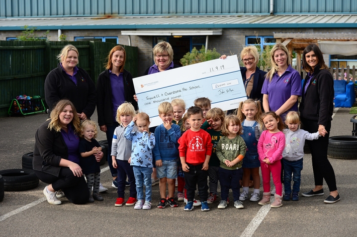 Pre-school thrilled by donation