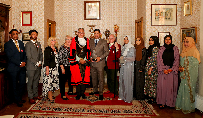 Community spirit: Mayor honours restaurant owner’s charity work at home and abroad