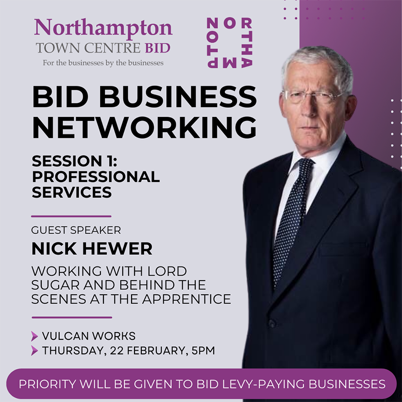 Tales from the boardroom: The Apprentice star Nick Hewer to speak at BID networking event